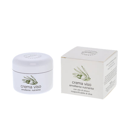 Crema viso emolliente e nutriente. Confezione da 50 ml