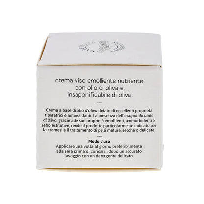 Crema viso emolliente e nutriente. Confezione da 50 ml