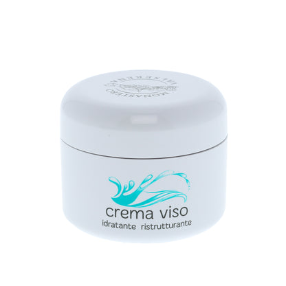 Crema viso idratante e ristrutturante. Confezione 50 ml