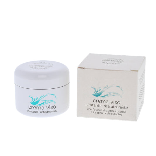 Crema viso idratante e ristrutturante. Confezione 50 ml