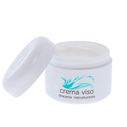 Crema viso idratante e ristrutturante. Confezione 50 ml