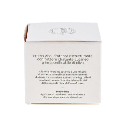 Crema viso idratante e ristrutturante. Confezione 50 ml