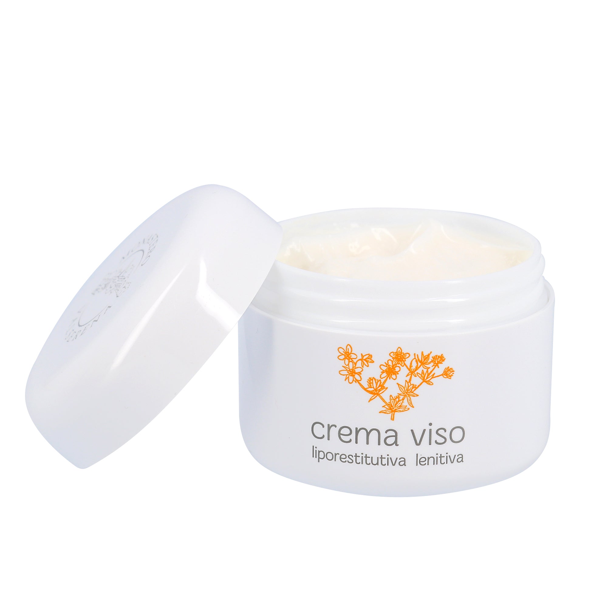 Crema viso liporestitutiva e lenitiva. Confezione da 50 ml