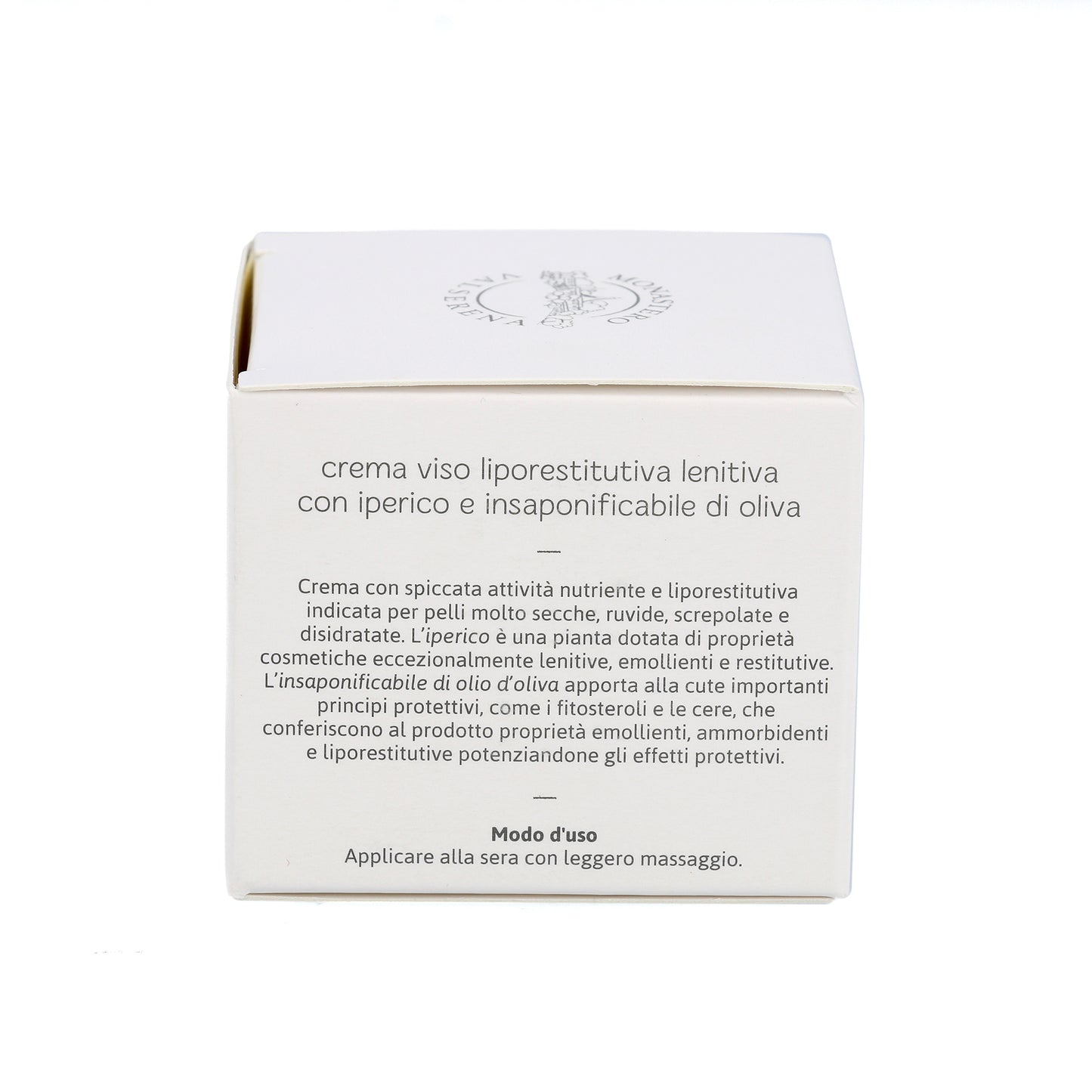 Crema viso liporestitutiva e lenitiva. Confezione da 50 ml