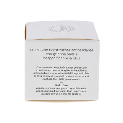 Crema viso ricostituente e antiossidante. Confezione da 50 ml