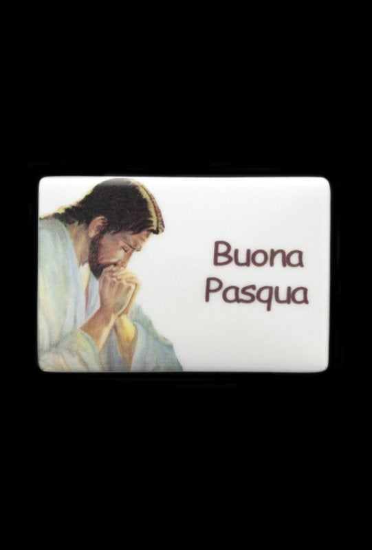 Calamita rettangolare in ceramica da personalizzare cm 8x5,5