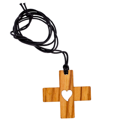 Croce Agostiniana con scritta Cor Unum in Deum. Dimensioni 4x4 cm