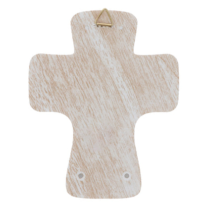 Croce Santa Famiglia con rinnovo delle promesse matrimoniali – Ricordo per benedizione delle famiglie. Dimensioni 10x8 cm