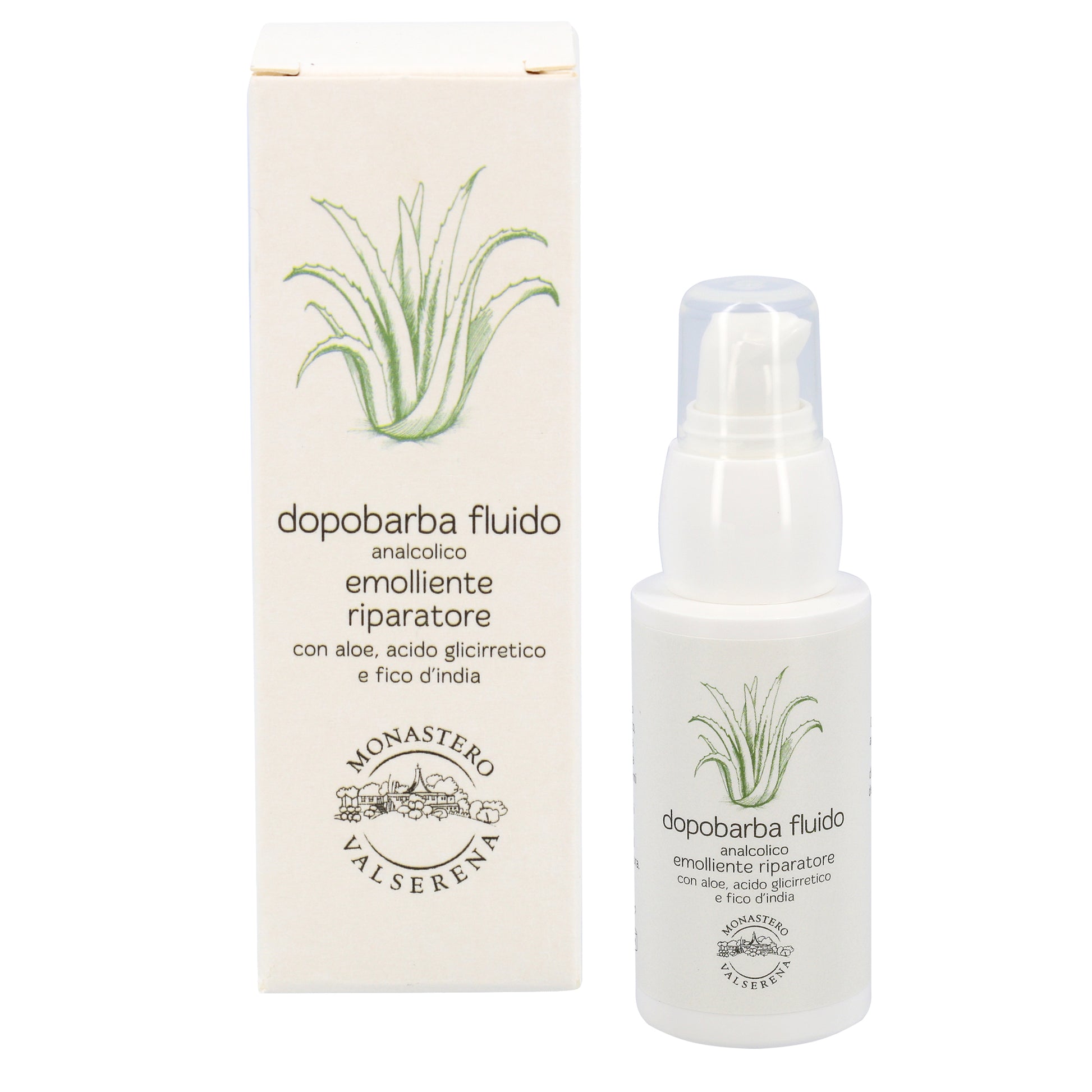 Dopobarba fluido emolliente e riparatore. Confezione da 50 ml
