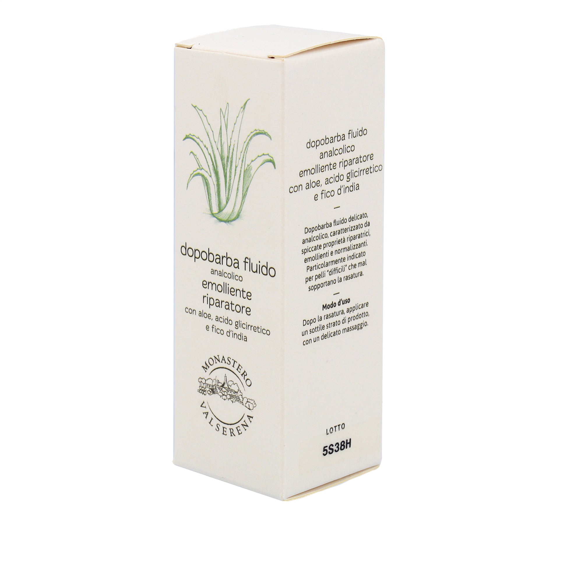 Dopobarba fluido emolliente e riparatore. Confezione da 50 ml