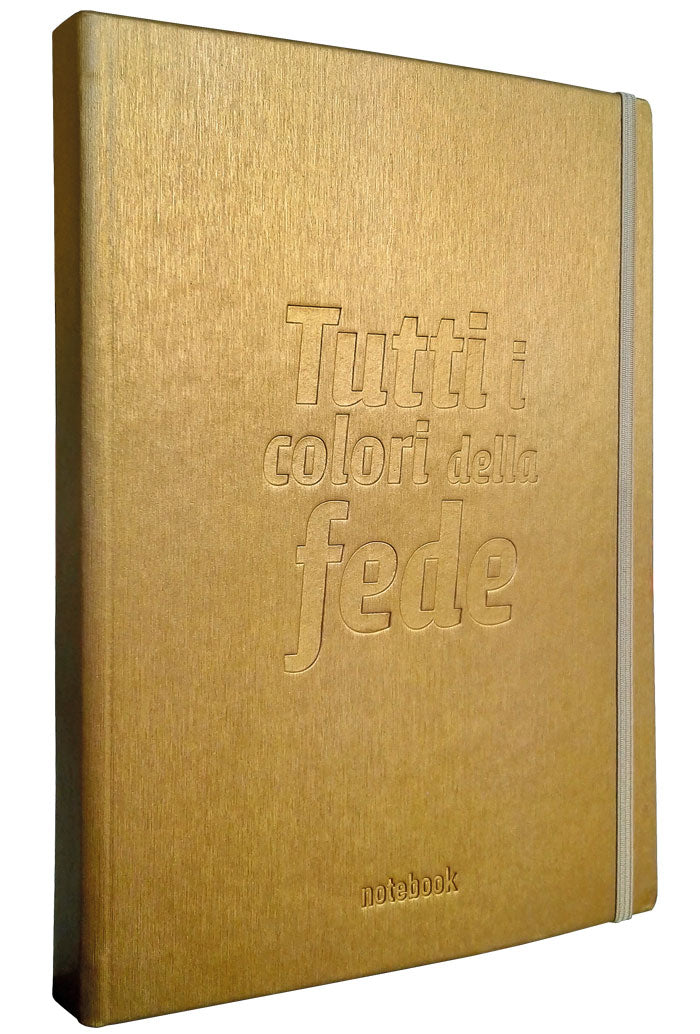 Notebook "Tutti i colori della Fede" con interno a righe  14x21 cm.