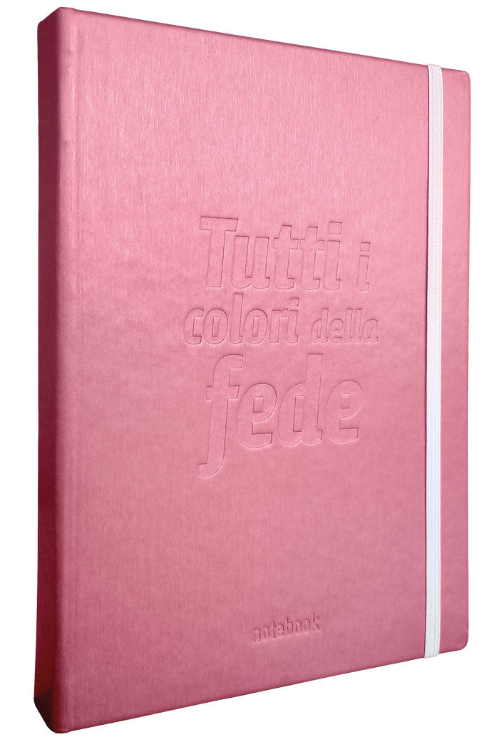 Notebook "Tutti i colori della Fede" con interno a righe  14x21 cm.