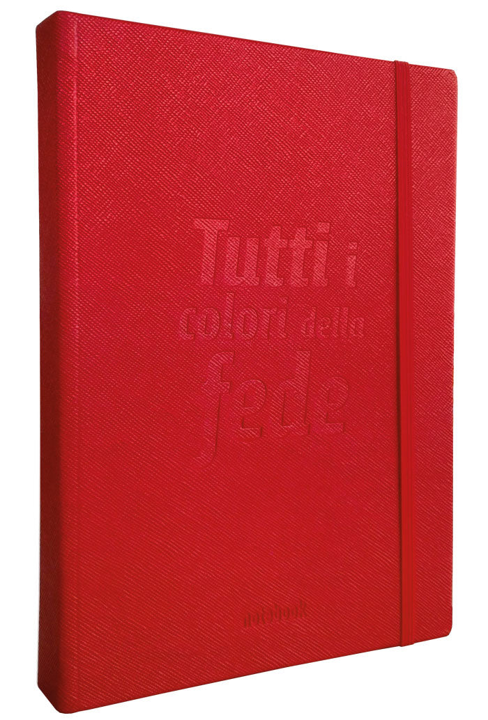 Notebook "Tutti i colori della Fede" con interno a righe  14x21 cm.