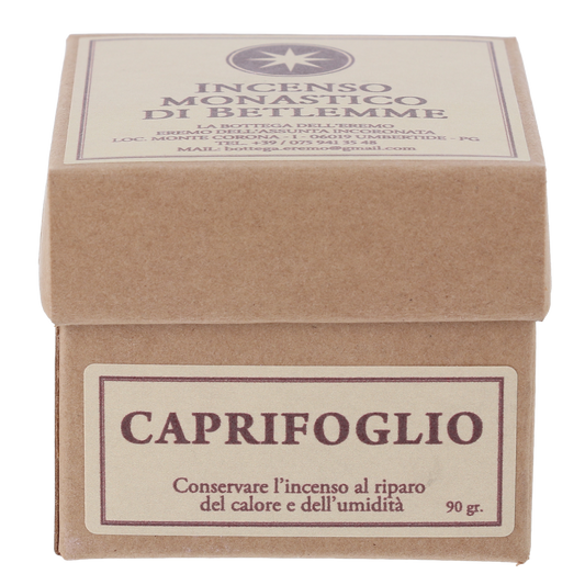 Incenso dei Monaci di Betlemme confezione da 90gr. Profumazione Caprifoglio