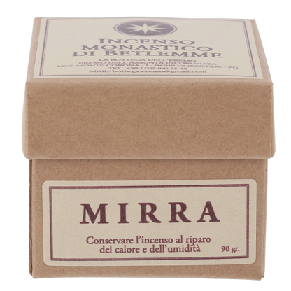 Incenso dei Monaci di Betlemme confezione da 90gr. Profumazione Mirra