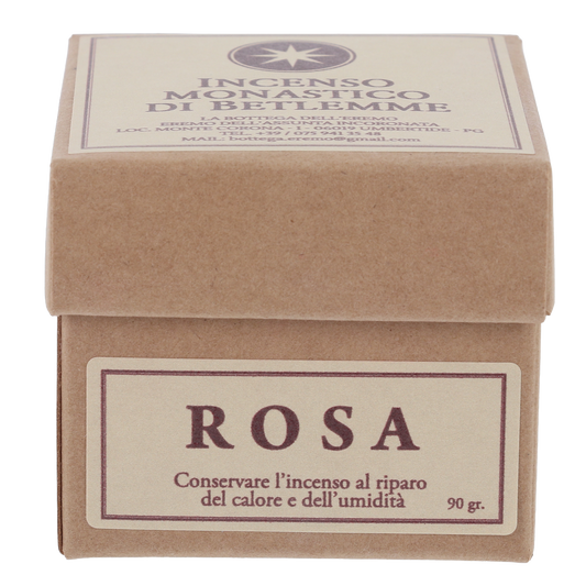 Incenso dei Monaci di Betlemme confezione da 90gr. Profumazione Rosa