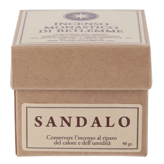 Incenso dei Monaci di Betlemme confezione da 90gr. Profumazione Sandalo