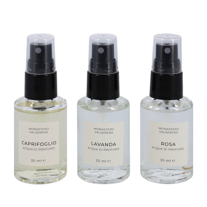 Cofanetto Tris Acque di Profumo Fragranze di Toscana. Confezione da 30x3 ml