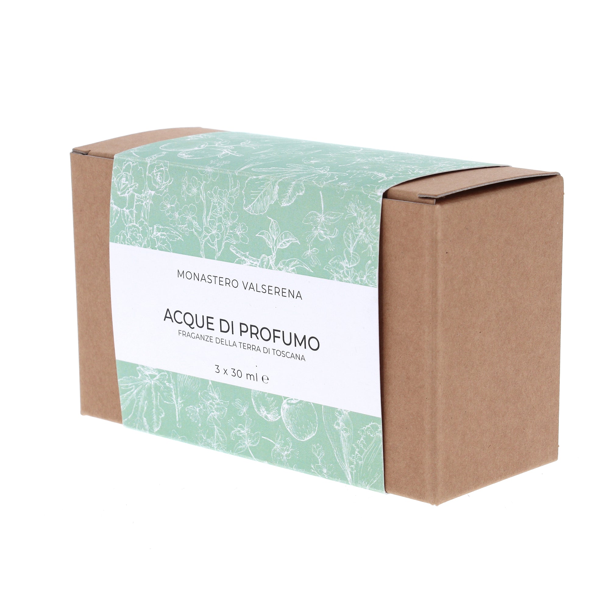 Cofanetto Tris Acque di Profumo Fragranze di Toscana. Confezione da 30x3 ml