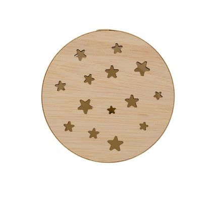 Lampada da compagnia, tonda, in carta e legno, da appendere o da appoggio. Raffigurazione Nonna