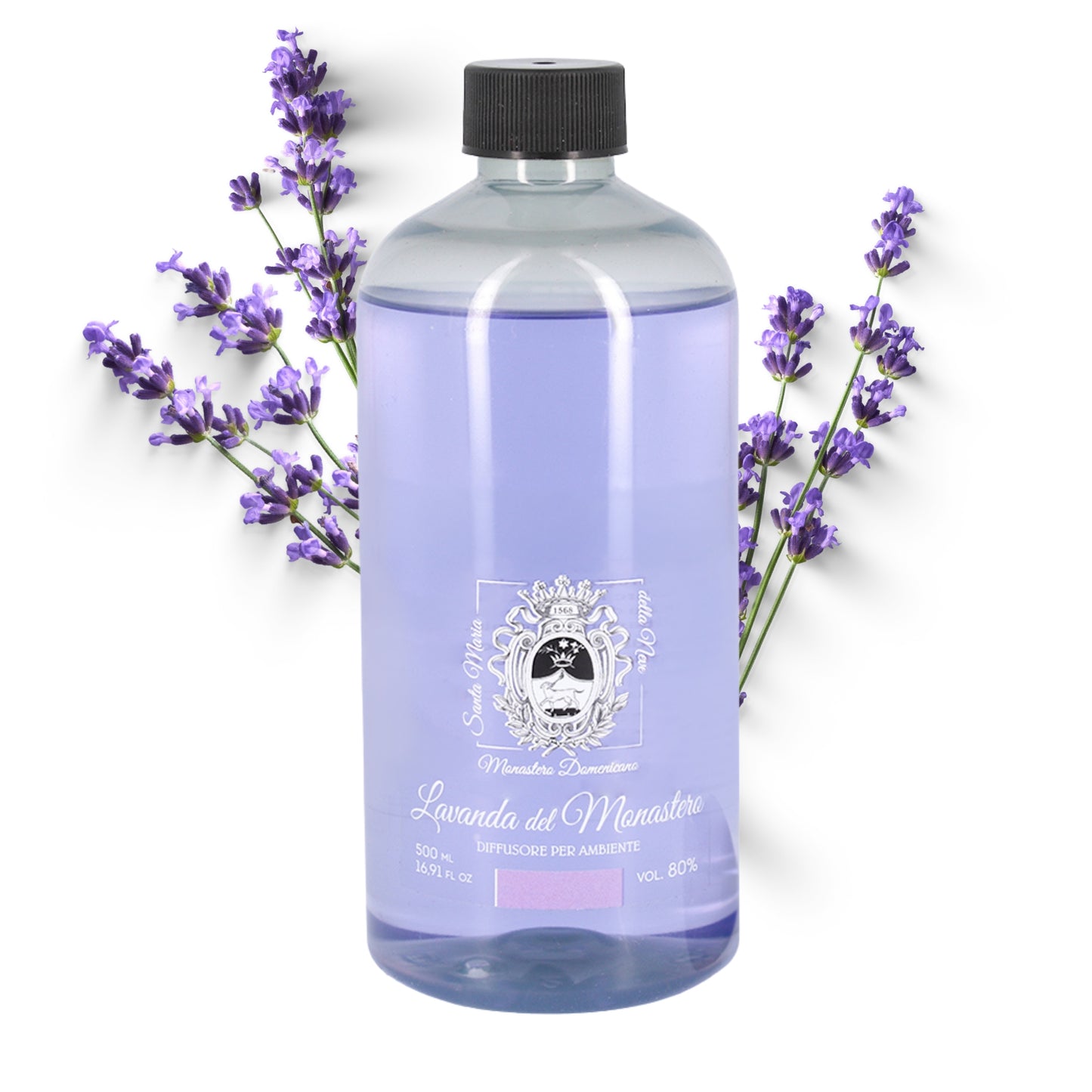 Ricarica per Diffusore Ambienti, Lavanda del Monastero, Profumatore Casa. 500 ml