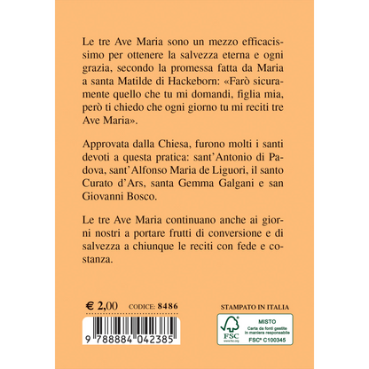 Le Tre Ave Maria. Una chiave per andare in Paradiso