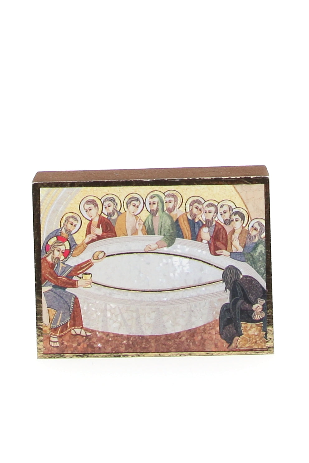 Icona "Ultima Cena". Dimensioni 5,5x7,2 cm