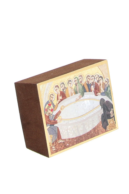 Icona "Ultima Cena". Dimensioni 5,5x7,2 cm