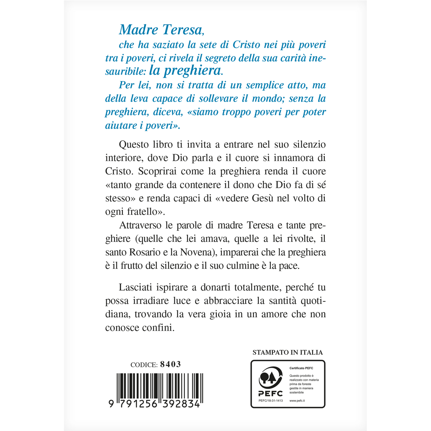 Preghiamo con Madre Teresa di Calcutta
