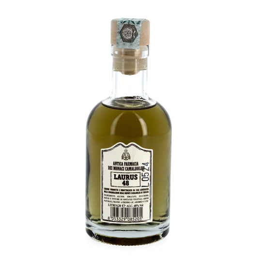 Liquore Laurus 48 in bottiglia da 200 ml - Prodotto dai Monaci Camaldolesi