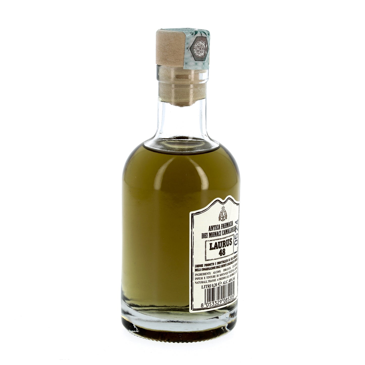 Liquore Laurus 48 in bottiglia da 200 ml - Prodotto dai Monaci Camaldolesi