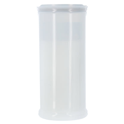 Lumino Votivo in cera bianca con immagine Sant' Antonio. Dimensioni 6,5x15 cm