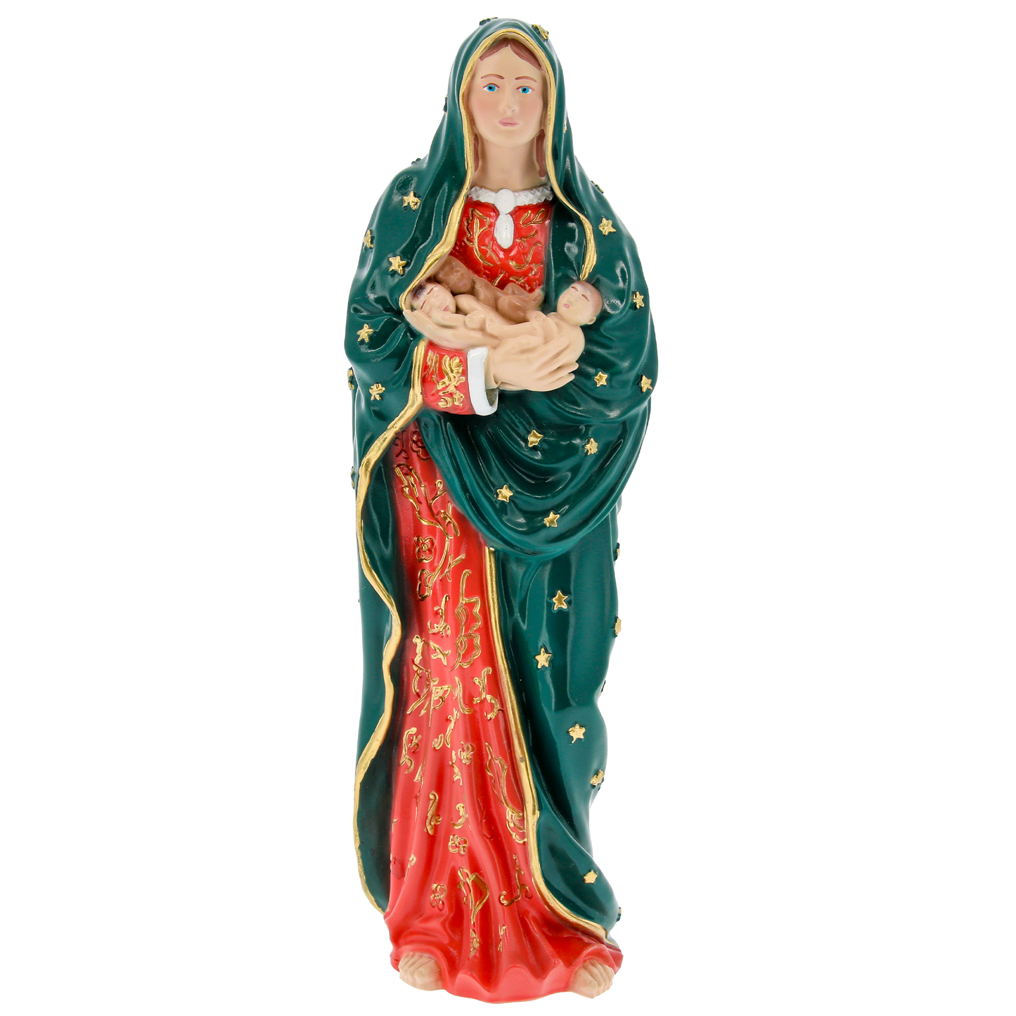 Statua Madonna dei bimbi mai nati, in polvere di marmo. Altezza 20 cm