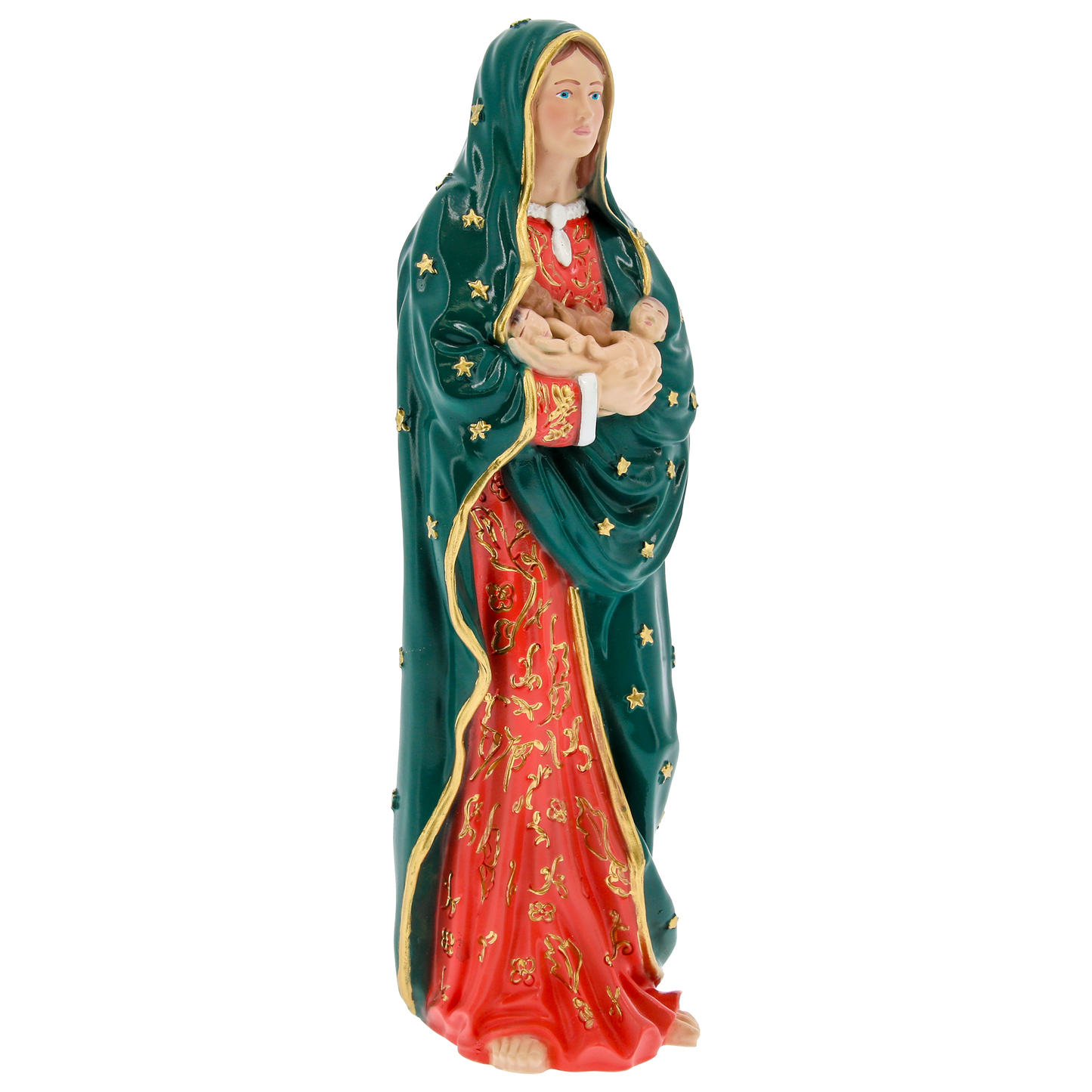 Statua Madonna dei bimbi mai nati, in polvere di marmo. Altezza 20 cm