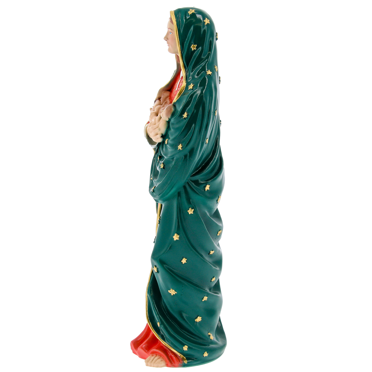 Statua Madonna dei bimbi mai nati, in polvere di marmo. Altezza 20 cm