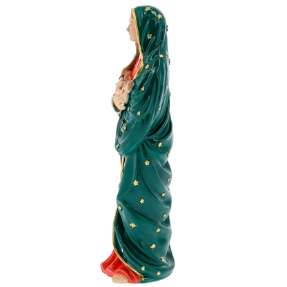 Statua Madonna dei bimbi mai nati, in polvere di marmo. Altezza 20 cm