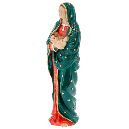 Statua Madonna dei bimbi mai nati, in polvere di marmo. Altezza 20 cm
