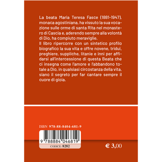 Beata Maria Teresa Fasce: la segretaria di Santa Rita. Biografia e preghiere