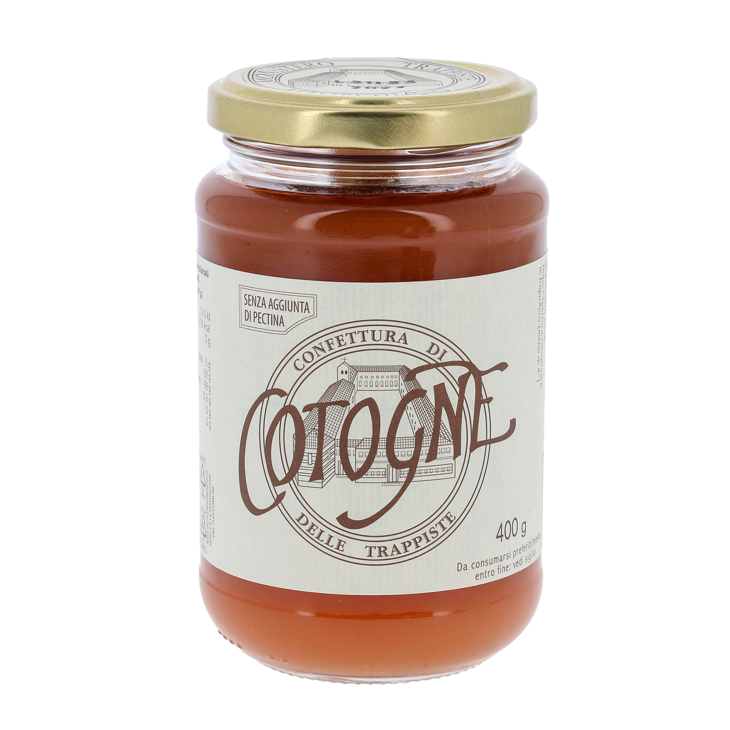 Confettura extra di Cotogne, in vaso 400g. Monache trappiste
