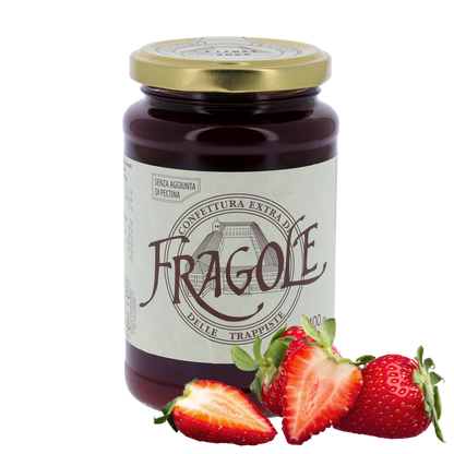 Confettura extra di Fragole, in vaso 400g. Monache trappiste