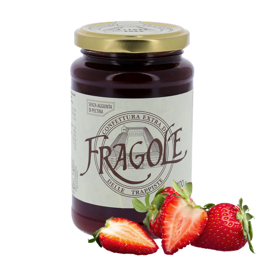 Confettura extra di Fragole, in vaso 400g. Monache trappiste