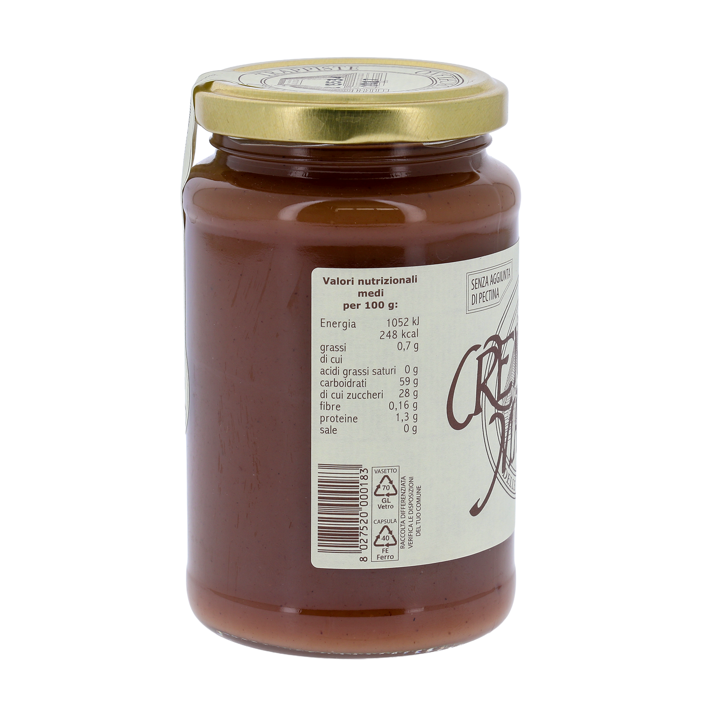 Crema di Marroni, in vaso 400g. Monache trappiste