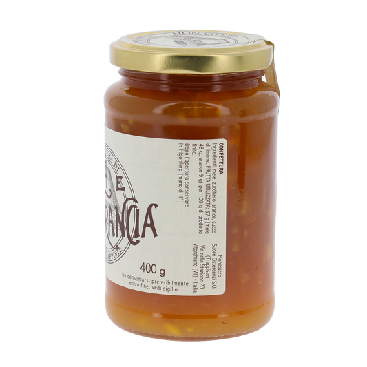 Confettura di Mela e Arancia, in vaso 400g. Monache trappiste