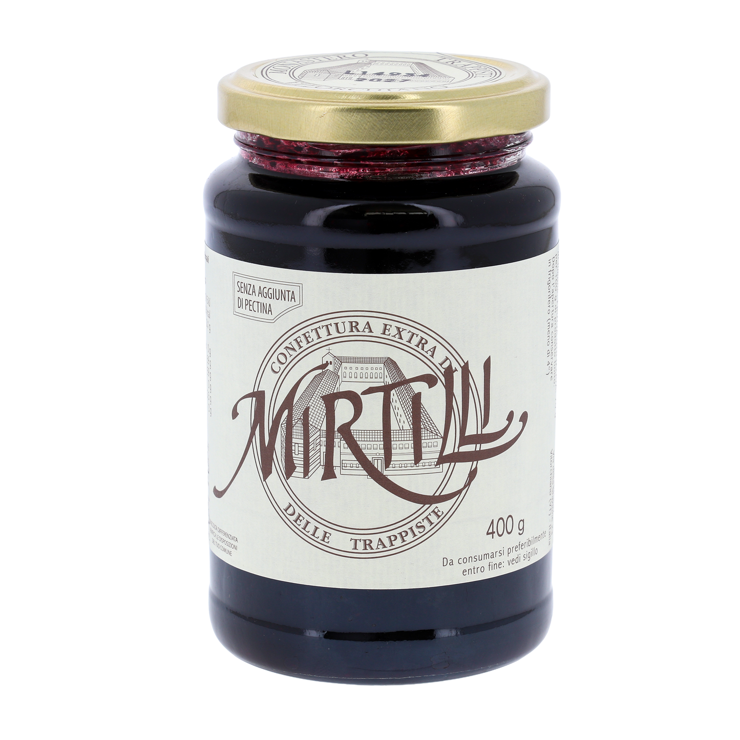 Confettura extra di Mirtilli, in vaso 400g. Monache trappiste
