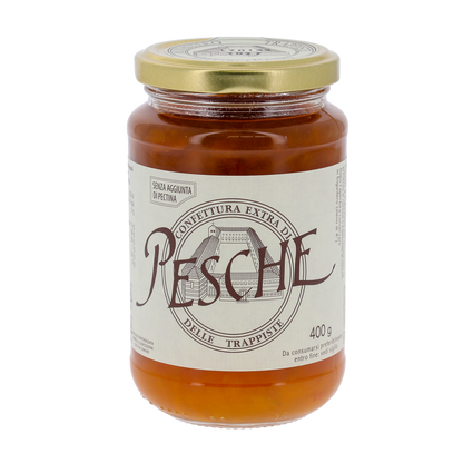 Confettura extra di Pesche, in vaso 400g. Monache trappiste