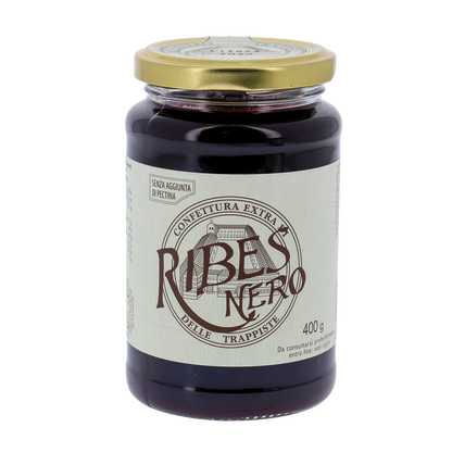 Confettura extra di Ribes Nero, in vaso 400g. Monache trappiste