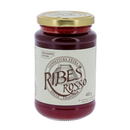 Confettura extra di Ribes Rosso, in vaso 400g. Monache trappiste