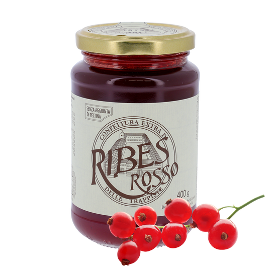 Confettura extra di Ribes Rosso, in vaso 400g. Monache trappiste