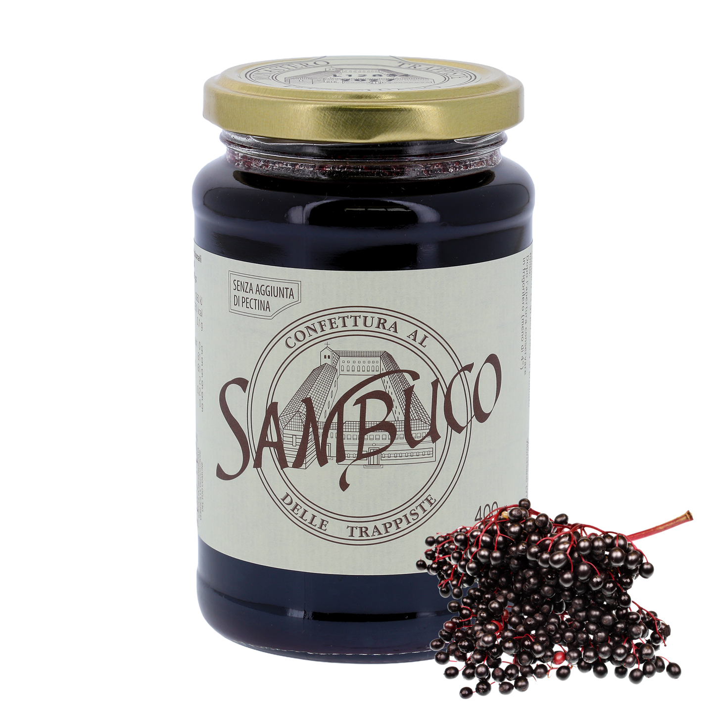 Confettura di Sambuco, in vaso 400g. Monache trappiste