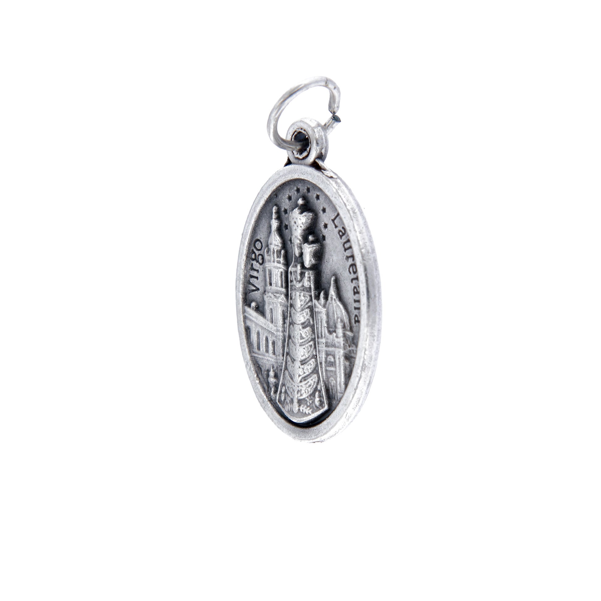 Medaglia Madonna di Loreto in zama. Altezza 2,2 cm